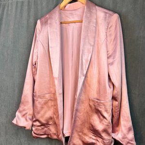 Pink Satin Blazer